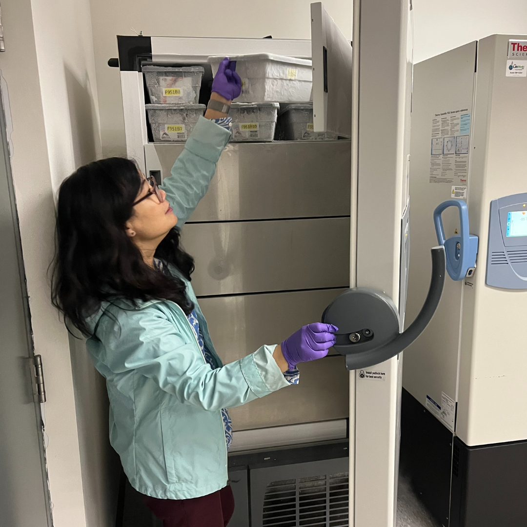 CellMosaic CEO Retrieves Perkit Products from -80 Degree Freezer CellMosaic CEO Retrieves Perkit Products from -80 Degree Freezer